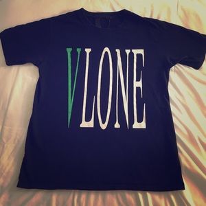 VLONE GREEN/BLACK T-SHIRT SHORT-SLEEVE